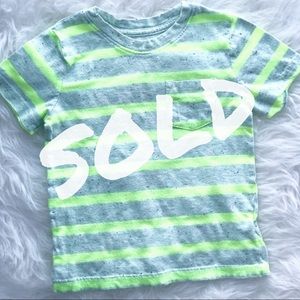 Cat & Jack 3T short sleeve striped t-shirt